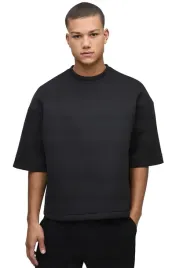 boohooman-czarna-bluza-meska-z-krotkim-rekawem-i-okraglym-dekoltem-z3a
