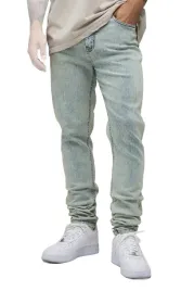 boohooman-meskie-jeansy-rurki-niebieskie-przetarcia-dlugie-nogawki-34-z3a