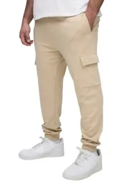 boohooman-meskie-spodnie-dresowe-bezowe-z-kieszenia-na-nogawce-4xl-z3a