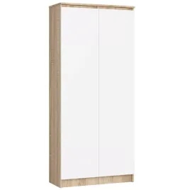 szafa-dwudrzwiowa-80cm-dab-sonoma-bialy-klio-ac