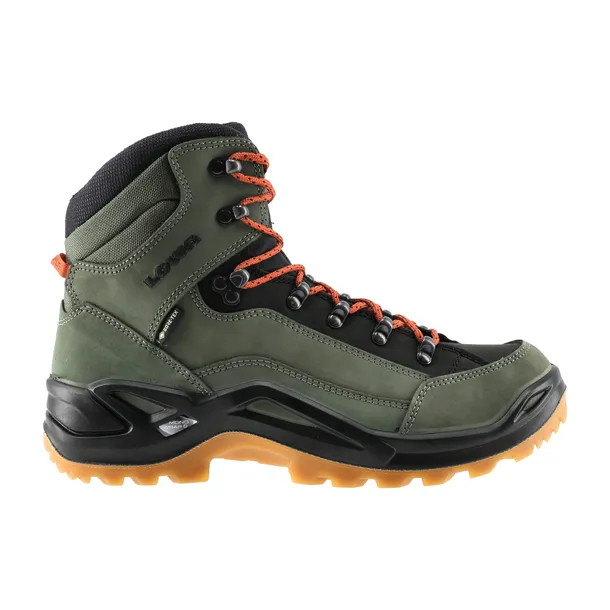 Buty męskie LOWA Renegade GTX mid, zielono/pomarańczowe 43,5 (9)