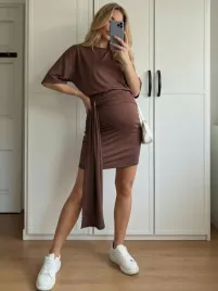 shein-brazowa-ciazowa-sukienka-midi-z-golfem-i-marszczeniami-xxl-1la