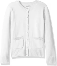 amazon-essentials-sweter-dziewczecy-bialy-na-guziki-135-145cm-7fa