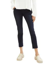 tom-tailor-czarne-spodnie-casual-zwiazane-w-pasie-proste-bawelna-38-28-7fa