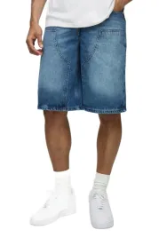 boohooman-meskie-spodenki-jeansowe-niebieskie-do-polowy-uda-30-z3a