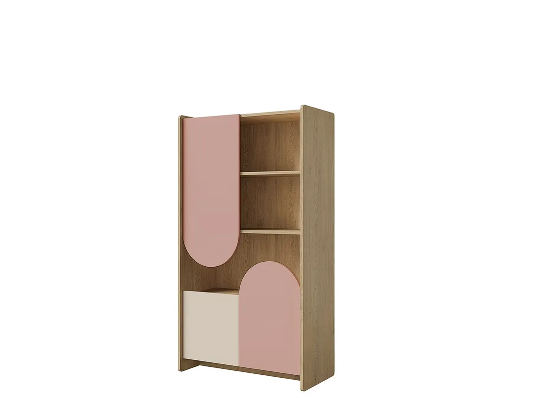 regal-niski-83-cm-dab-cremona-macadamia-pudrowy-roz-lexi-7-stan-nowy