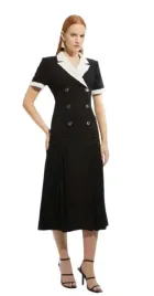 karen-millen-czarna-sukienka-petite-marynarkowa-38-b1d