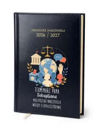 kalendarz-nauczycielski-2026-2027-granatowy-wiedza-o-spoleczenstwie-imie