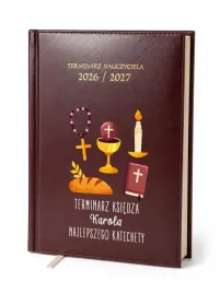 kalendarz-nauczycielski-2026-2027-bordowy-dla-ksiedza-katechety-imie