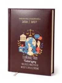 kalendarz-nauczycielski-2026-2027-bordowy-wiedza-o-spoleczenstwie-imie