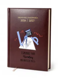 kalendarz-nauczycielski-2026-2027-bordowy-dla-nauczyciela-matematyki-imie