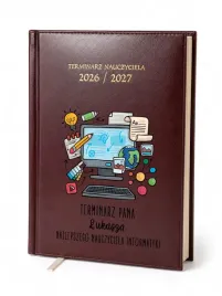 kalendarz-nauczycielski-2026-2027-bordowy-dla-nauczyciela-informatyki-imie