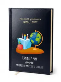 kalendarz-nauczycielski-2026-2027-granatowy-dla-nauczyciela-geografii-imie