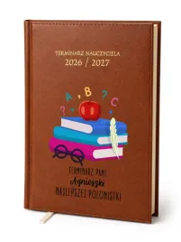 kalendarz-nauczycielski-2026-2027-brazowy-dla-nauczyciela-polonistka-imie