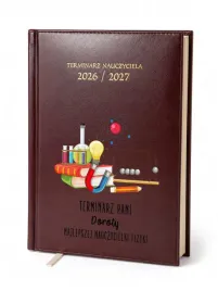kalendarz-nauczycielski-2026-2027-bordowy-dla-nauczycielki-fizyki-imie