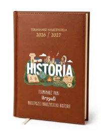 kalendarz-nauczycielski-2026-2027-brazowy-dla-nauczycielki-historii-imie