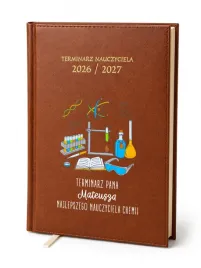 kalendarz-nauczycielski-2026-2027-brazowy-nauczyciel-chemii-imie