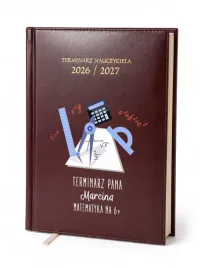 kalendarz-nauczycielski-2026-2027-bordowy-dla-nauczyciela-matematyki-imie