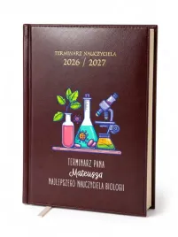 kalendarz-nauczycielski-2026-2027-bordowy-nauczyciel-biologii-biologia-imie