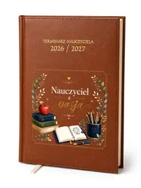 kalendarz-nauczycielski-2026-2027-brazowy-wychowawca-nauczyciel-z-pasja