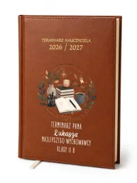 kalendarz-nauczycielski-2026-2027-brazowy-dla-wychowawcy-nauczyciel-imie