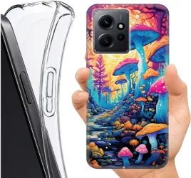 etui-altreo-na-xiaomi-redmi-note-12-4g-wzory-grzybowe