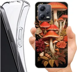 etui-altreo-na-xiaomi-redmi-note-12-5g-wzory-grzybowe