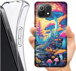 etui-altreo-na-xiaomi-mi-11-lite-5g-wzory-grzybowe