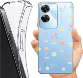 etui-altreo-na-realme-note-60-wzory-kwiatowe-kwiatki