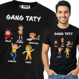 koszulka-czarna-xxl-gang-taty-personalizowany-prezent-na-dzien-ojca