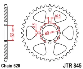 zebatka-tylna-jt-jtr845-48-yamaha-xt-250-stalowa-wytrzymala-mocna