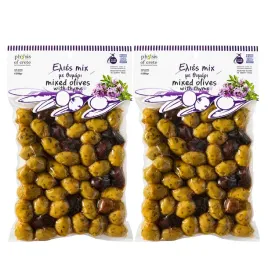 oliwki-z-pestka-greckie-mix-zielone-kalamata-z-tymiankiem-naturalne-250g