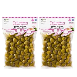 oliwki-niedrylowane-zielone-greckie-z-czosnkiem-i-bazylia-w-prozni-250g