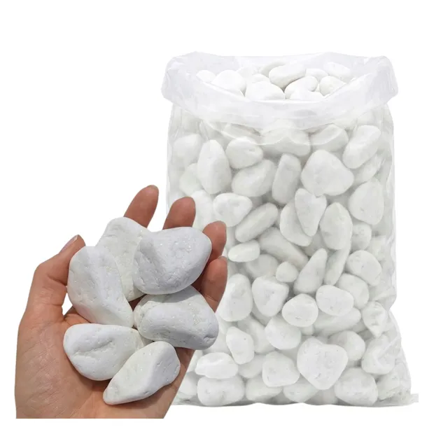 Kamienie białe ogrodowe 2-4 cm do ogrodów, tarasów i balkonów 20 kg