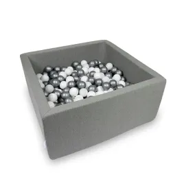 suchy-basen-90x90x40-cm-szary-z-400-pileczkami-biale-srebrne