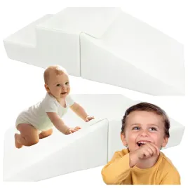 mini-zjezdzalnia-piankowa-dla-dzieci-zestaw-2-elementy-kolor-bialy-50-cm