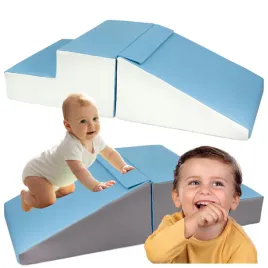 mini-zjezdzalnia-piankowa-zestaw-dla-dzieci-2-el-bialy-niebieski-szary