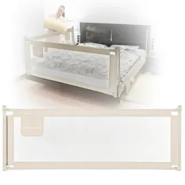 primabobo-barierka-ochronna-do-lozka-classic-160cm-dla-dzieci-wysoka-bezowa