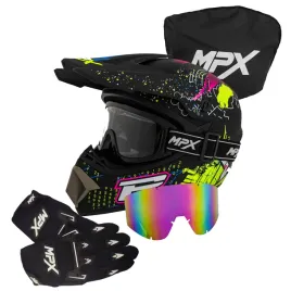 kask-crossowy-l-gogle-rekawice-quad-atv-enduro-hulajnoga-bmx-l-59-60-cm