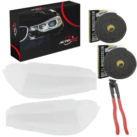 bmw-x5-x6-led-klosze-reflektorow-lamp-przednich-komplet-kleje-szczypce