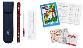 flet-prosty-drewniany-z-etui-sopranowy-barokowy-ars-nova-zeszyt-samouczek