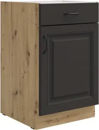 szafka-kuchenna-dolna-stilo-50-d-1f-1s-bb-grafit-mat-dab-artisan