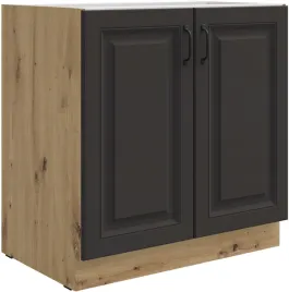 szafka-kuchenna-dolna-stilo-80-d-2f-bb-grafit-mat-dab-artisan