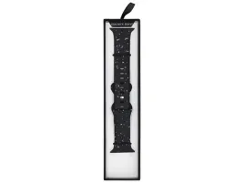 glacierx-silicone-loop-band-black-sprinkle-do-apple-watch-42-44-45-49-mm