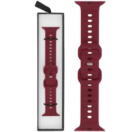 pasek-glacierx-silicone-ribbed-burgundy-apple-watch-42-44-45-49mm