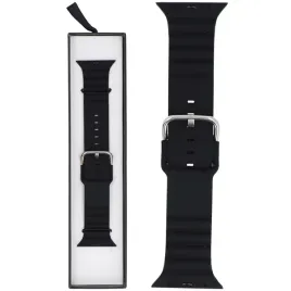 pasek-glacierx-silicone-grooved-do-apple-watch-42-44-45-49-mm-czarny