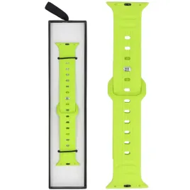 pasek-glacierx-silicone-wave-neon-lime-do-apple-watch-38-40-41mm