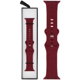 pasek-glacierx-silicone-leopard-burgundy-do-apple-watch-38-40-41-mm