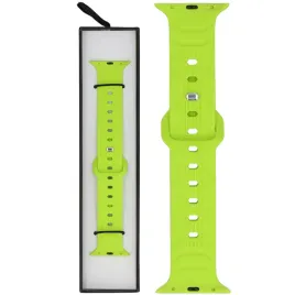 pasek-glacierx-silicone-wave-neon-lime-do-apple-watch-42-44-45-49-mm