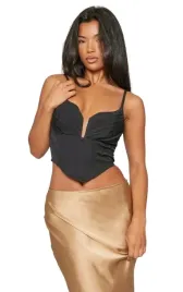 prettylittlething-top-czarny-marszczony-42-eku
